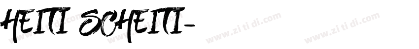 Heiti SCHeiti字体转换